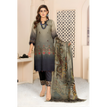 Dziris Olive Charcoal Elegance Bamber Viscose 3-Piece Suit