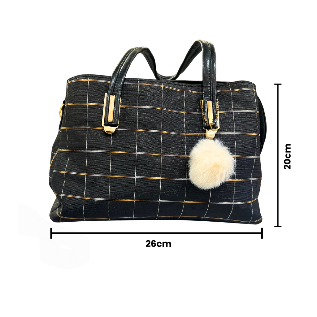 Dziris Luxe Grid Handbag