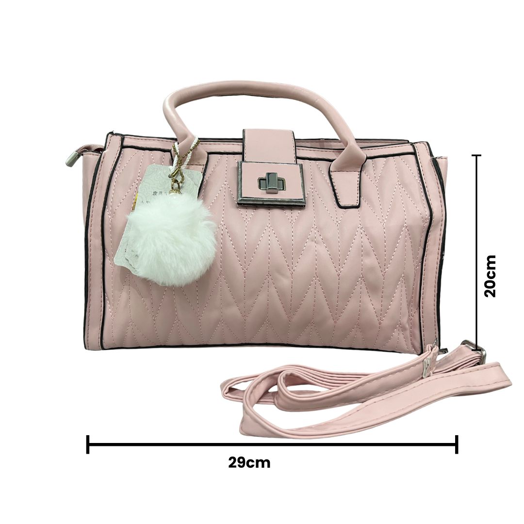 Dziris Mint Charm Quilted Handbag