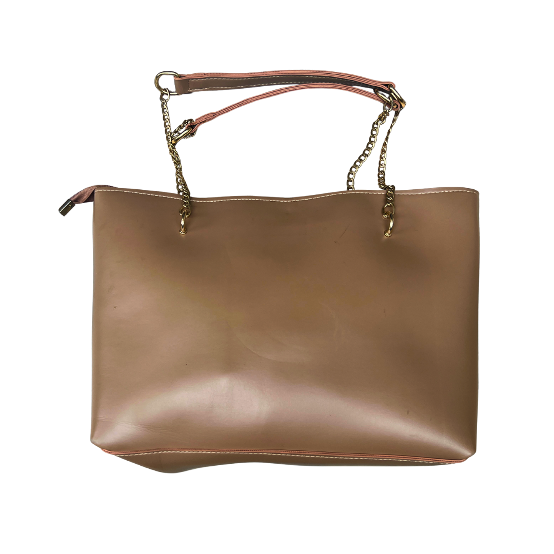 Dziris Luxe Tan Chain Tote