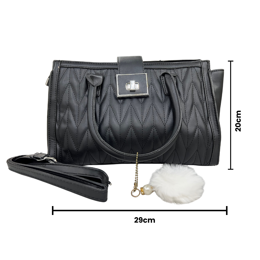 Dziris Mint Charm Quilted Handbag