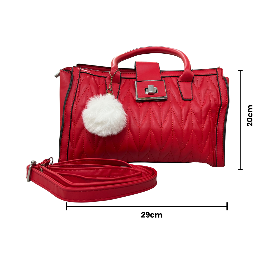 Dziris Mint Charm Quilted Handbag