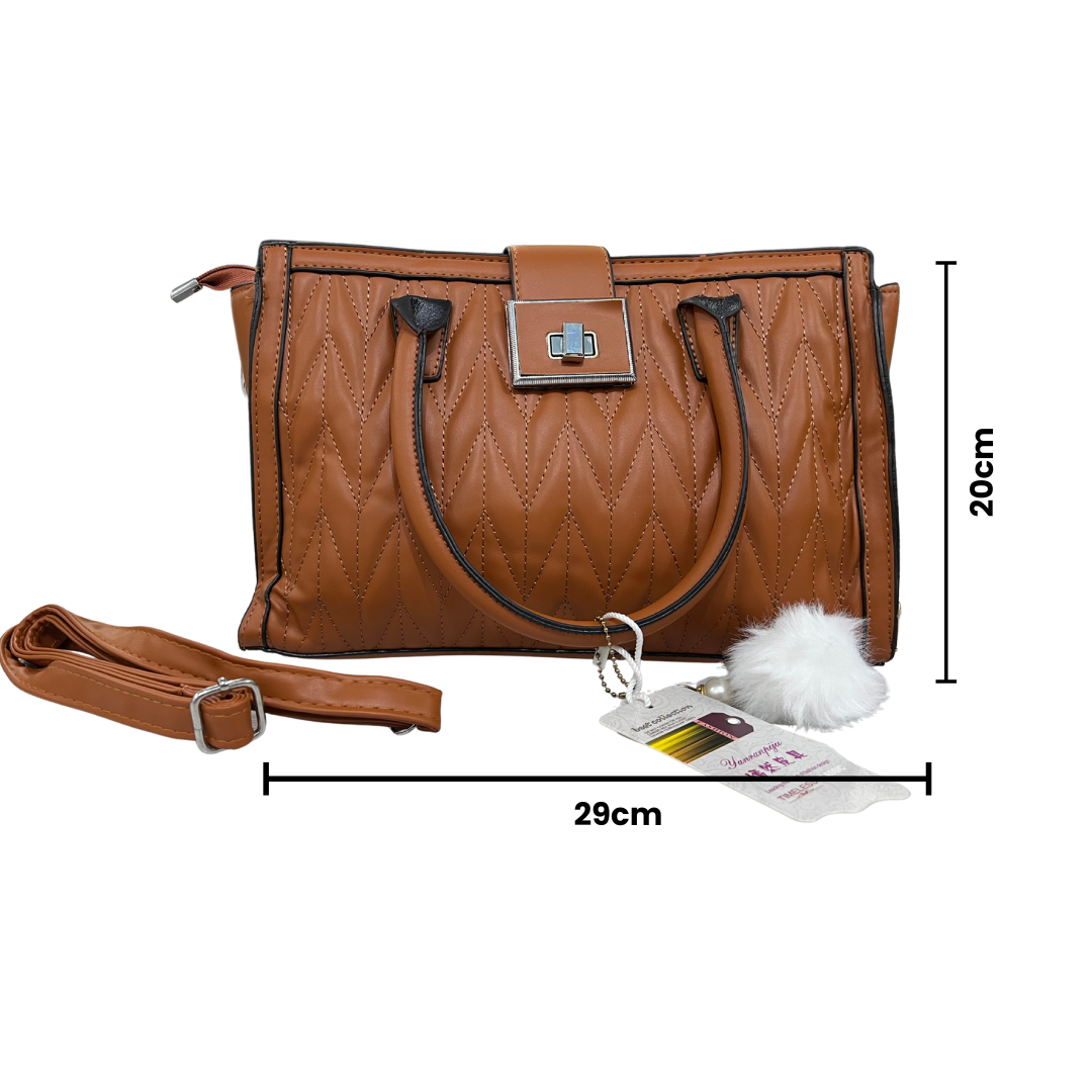 Dziris Mint Charm Quilted Handbag