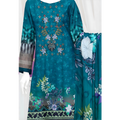 Dziris Ocean Bloom Digital Kotrai Embroidered Unstitched 3-Piece Suit