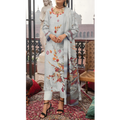 Dziris Frost Petal Digital Khaddar 3-Piece Suit