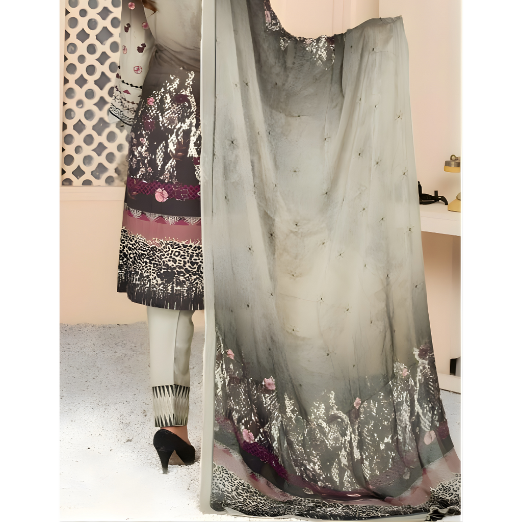 Dziris Smoky Pearl Bamber Viscose 3-Piece Suit