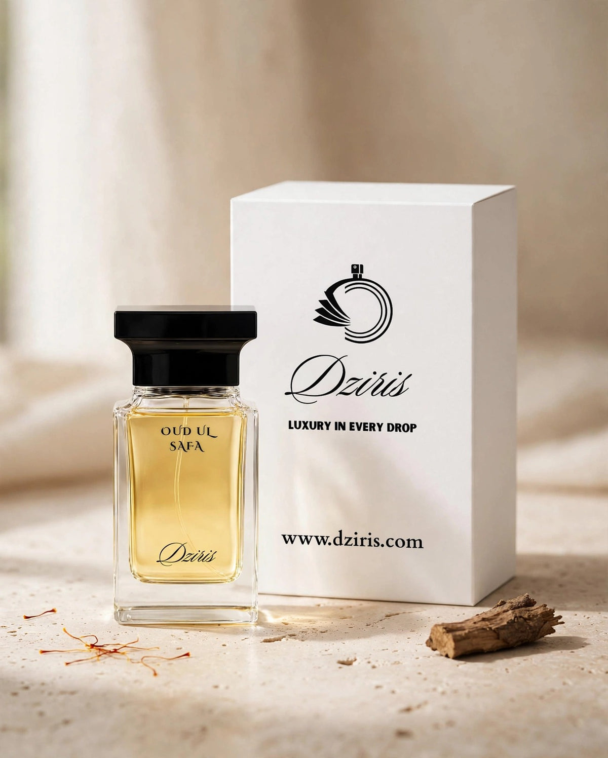 Oud ul Safa perfume 100ml bottle with Dziris gift box