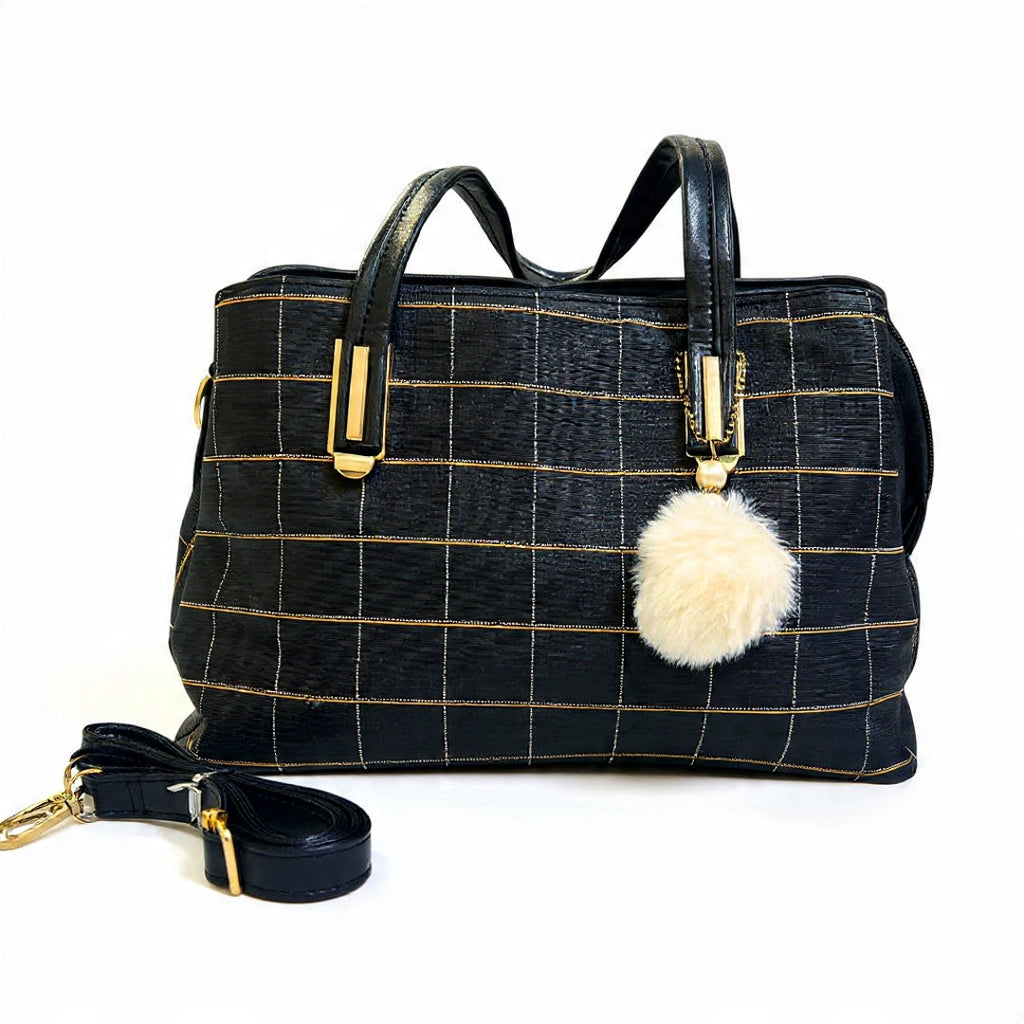 Dziris Luxe Grid Handbag
