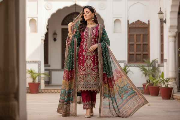 pakistani woman in pakistani dress